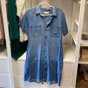 Madewell chambray denim dress